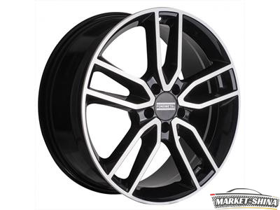 FONDMETAL Koros 9 x 19 5*112 Et: 33 Dia: 66,5 Glossy Black Machined